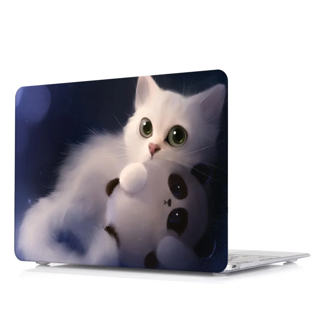DW8 Жесткий чехол для ноутбука с милым рисунком, чехол для Apple Macbook Air 11 Air 13 Pro retina Touch Bar 11,6 12 13 15 15,4 дюймов - Цвет: DW8