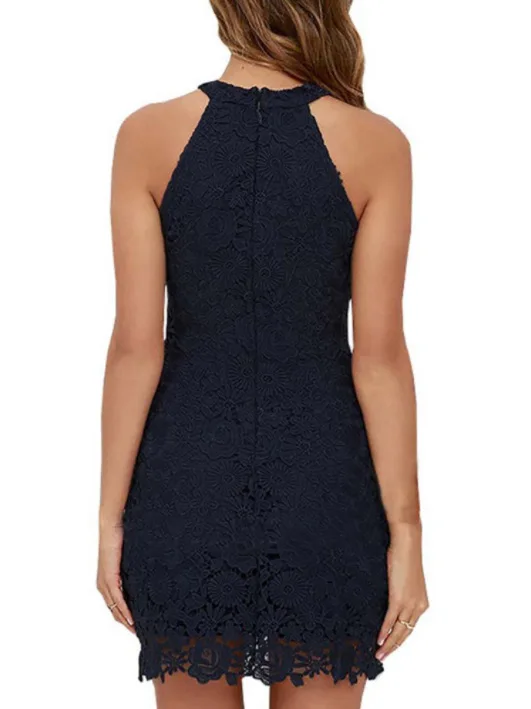 О-образным вырезом кружева лоскутное пикантные Платья для вечеринок Vestidos Модные