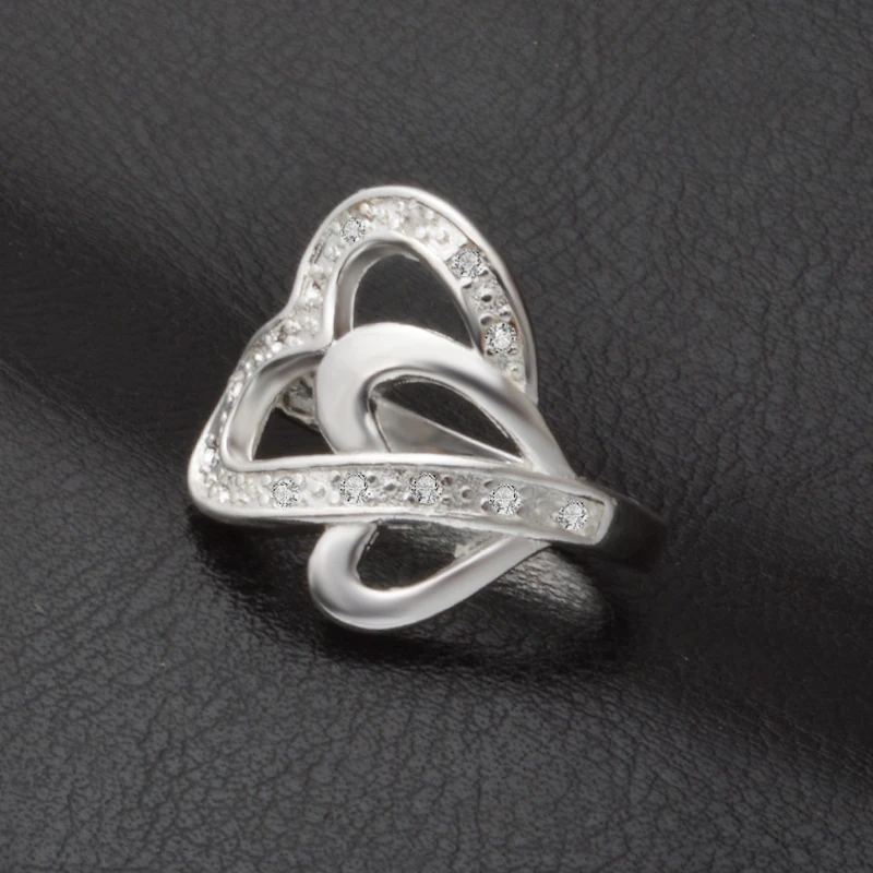 Кольцо для помолвки из стерлингового серебра 925 пробы новое открытое красное