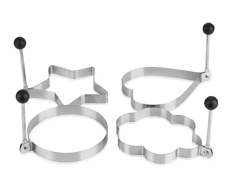 1 шт. форма для яиц из нержавеющей стали звезда/цветок/Сердце/круговое омлетное