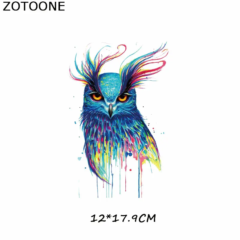 ZOTOONE красочная нашивка для собак кошек совы джинсы термопереводная наклейка