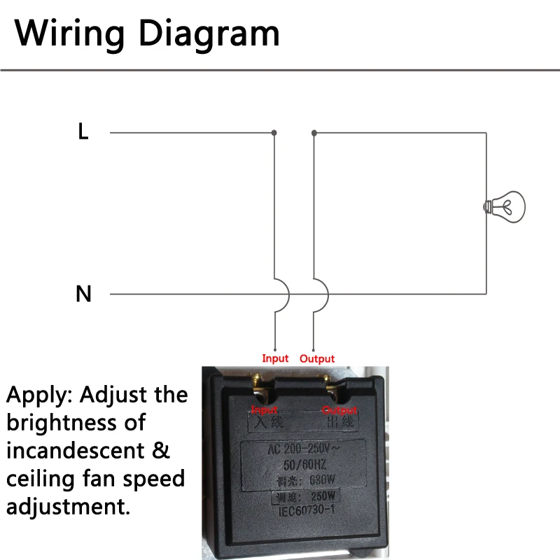 2000 Вт диммер 220 В настенный выключатель накаливания светильник с переключателем