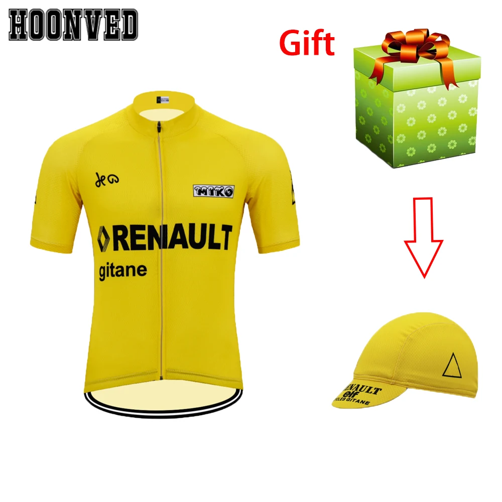 2019 Новая Команда Go Pro racing № 51 Man RENAULT Retro Велоспорт Джерси с коротким рукавом Одежда