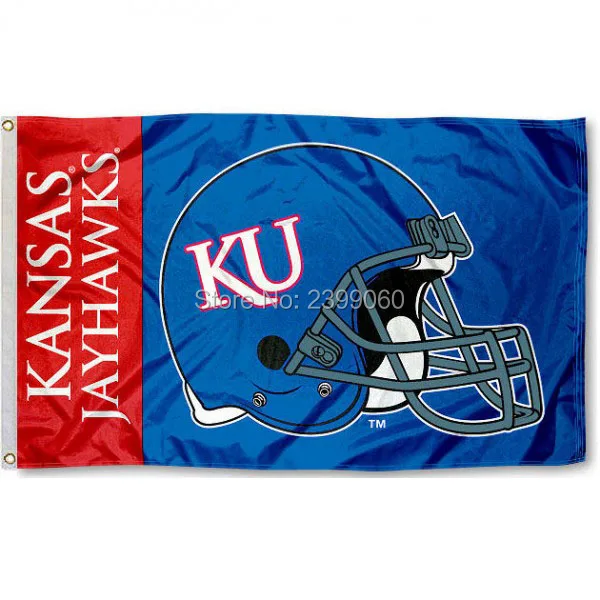 Канзас Jayhawks Большой Jay college баннер 3X5ft Флаг | Мебель