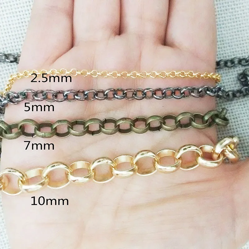 Металлическая звеньевая цепная петля 1 метр звено звенья аксессуары браслет
