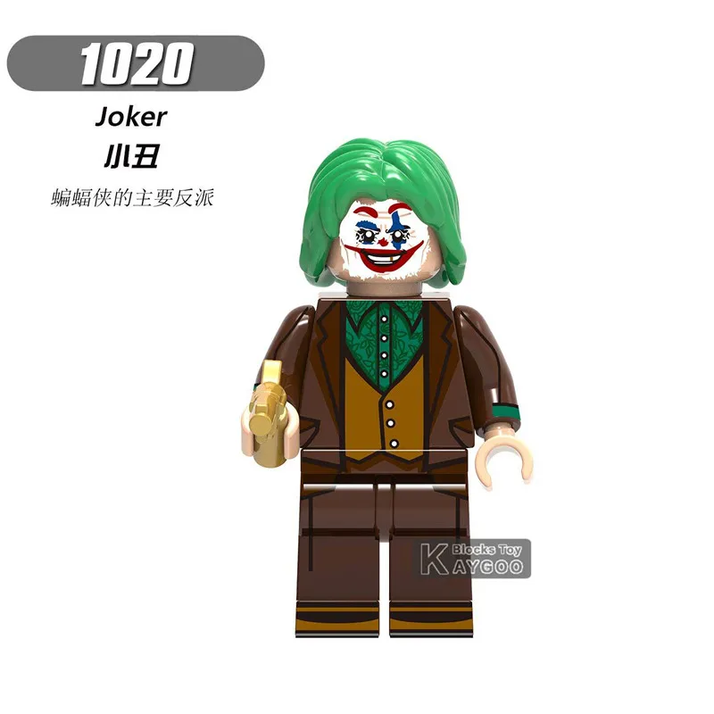 Legoingeds technic DCJoker Minifigs Riddler пугающий ядовитый с красным капюшоном в стиле Batgirl