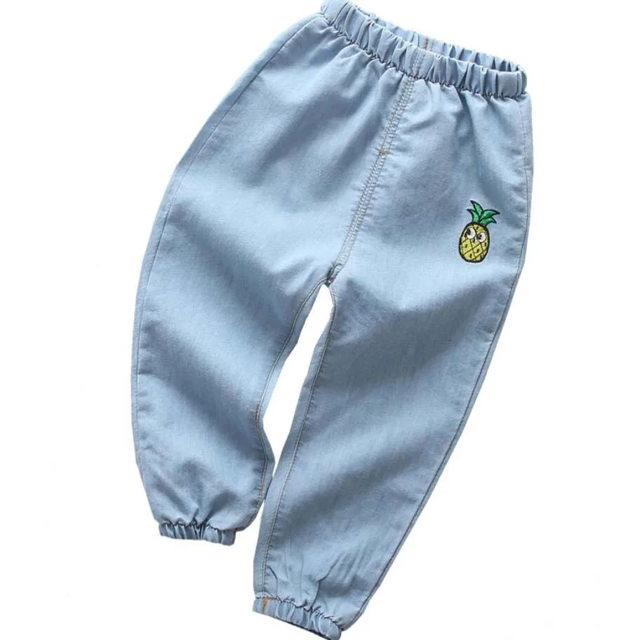 Джинсы для мальчиков детские хлопковые мягкие удобные длинные джинсовые брюки