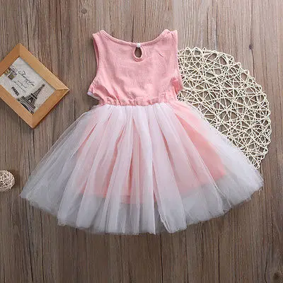 Kids girls dress Toddler Baby Princess Party Pageant Tulle Tutu Dresses Children Costume 1-5years | Детская одежда и обувь