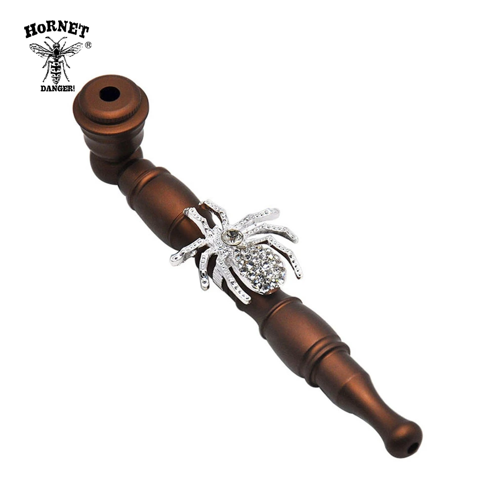 HORNET алюминиевая металлическая курительная трубка 130 мм чаша трубы Мини