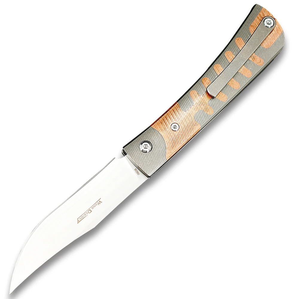 TWOSUN M390 карманный складной нож Походный нож охотничий нож Походный нож инструмент для выживания на открытом воздухе скользящий шарнир титановый EDC TS123