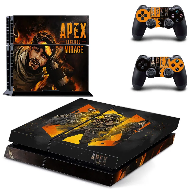 Для Apex Legends для PS4 Виниловая наклейка Sony Playstation4 панель пульта и 2 контроллера на