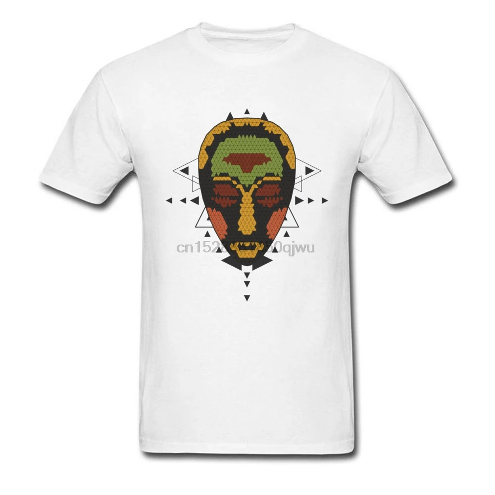 Мужская модная футболка Afrikan Mask хорошее качество 100% хлопок удобные футболки с 3D