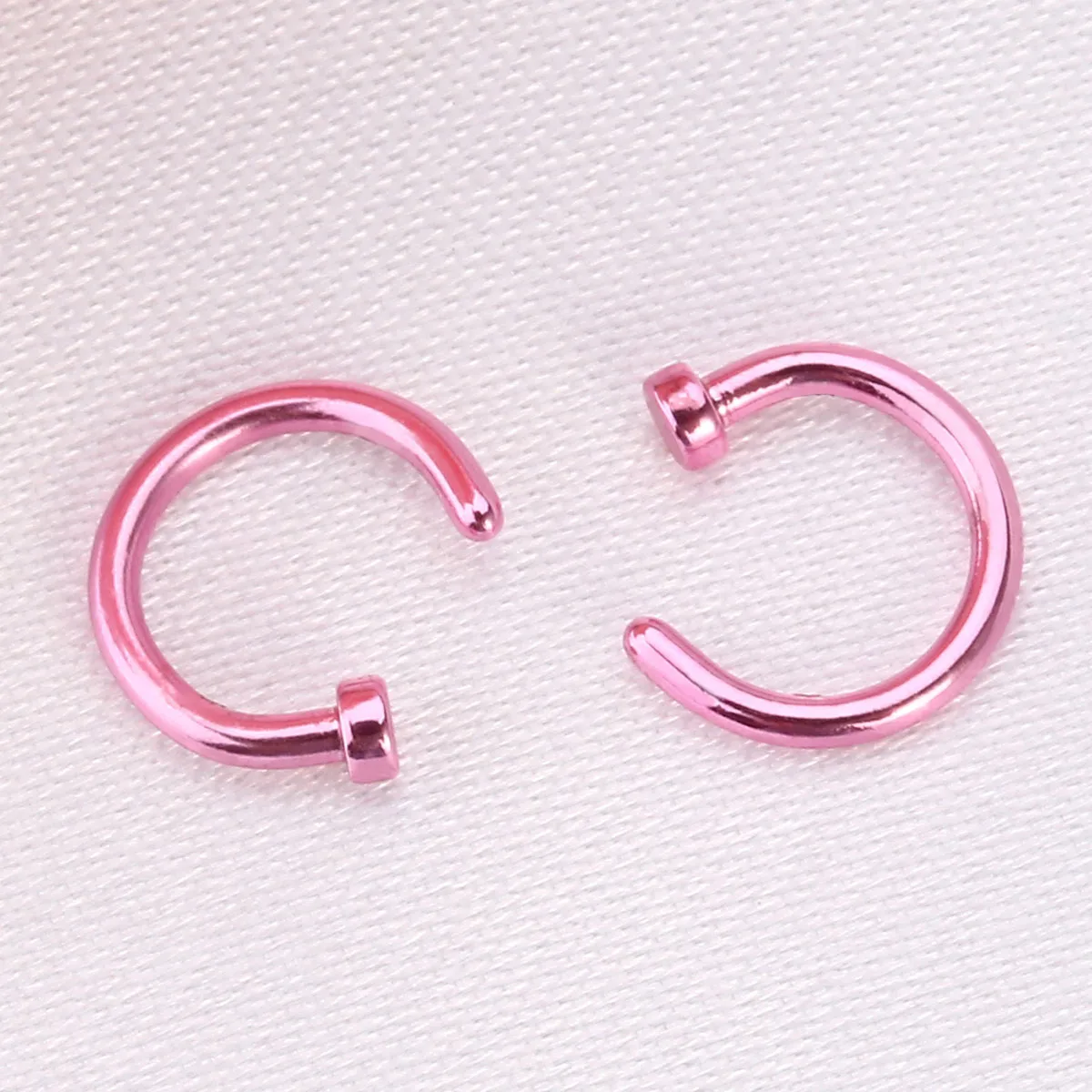 2 шт. Мужская хирургическая Титан Сталь открытым носом кольцо Хооп нос пирсинг