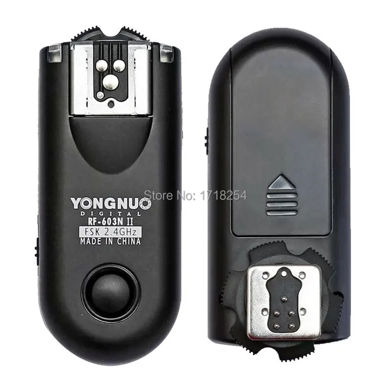 Yongnuo RF-603 II C1,RF 603 II Flash Trigger 2 Transceivers for CANON 1000D/450D/400D/750D/760D/600D/500D/550D/650D/700D