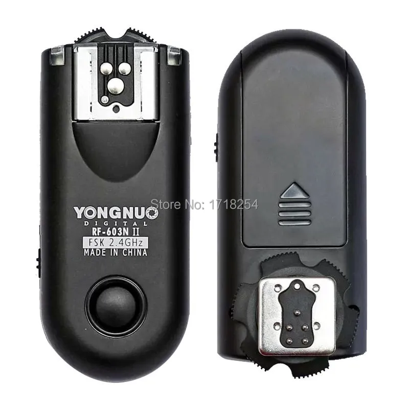 Yongnuo RF-603 II C1,RF 603 II Flash Trigger 2 трансивера для CANON 1000D/450D/400D/750D/760D/600D/500D/550D/650D/700D