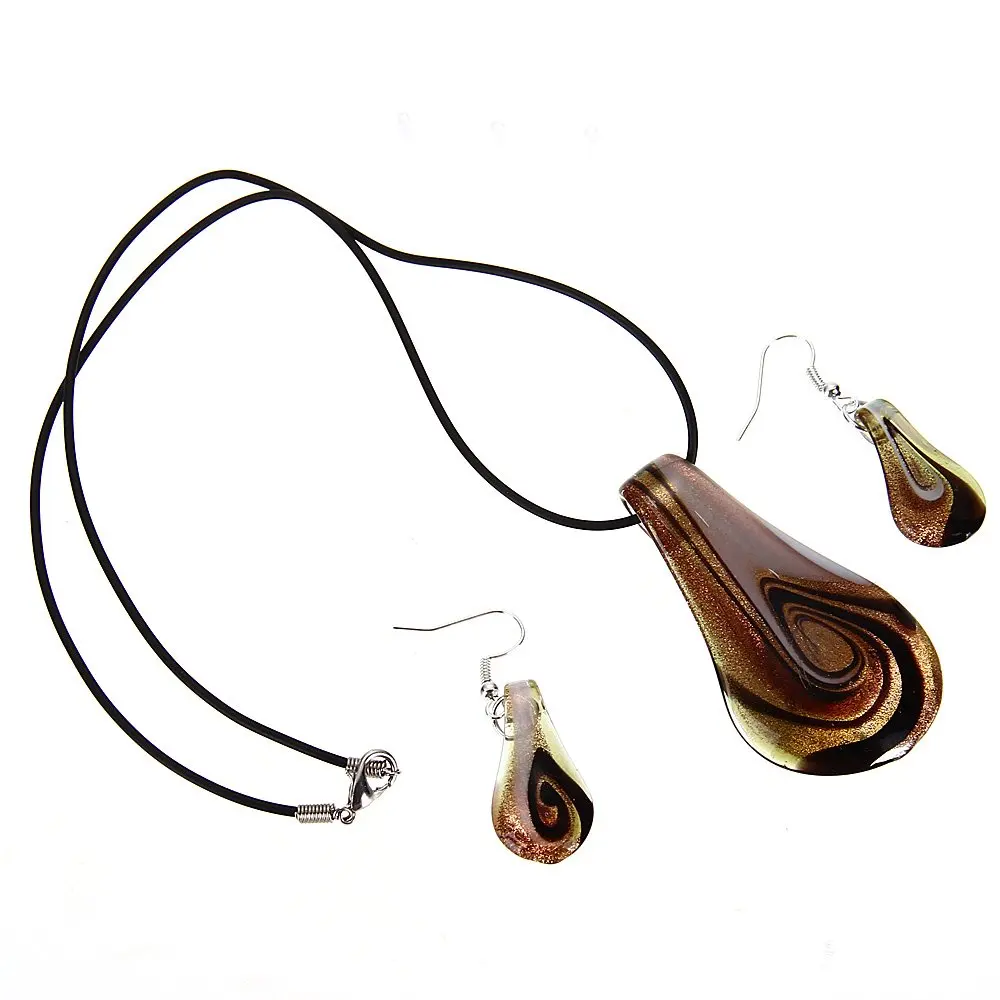 Муранская Подвеска Ожерелье серьги кофе|necklace earring|earrings necklaceearring pendant |