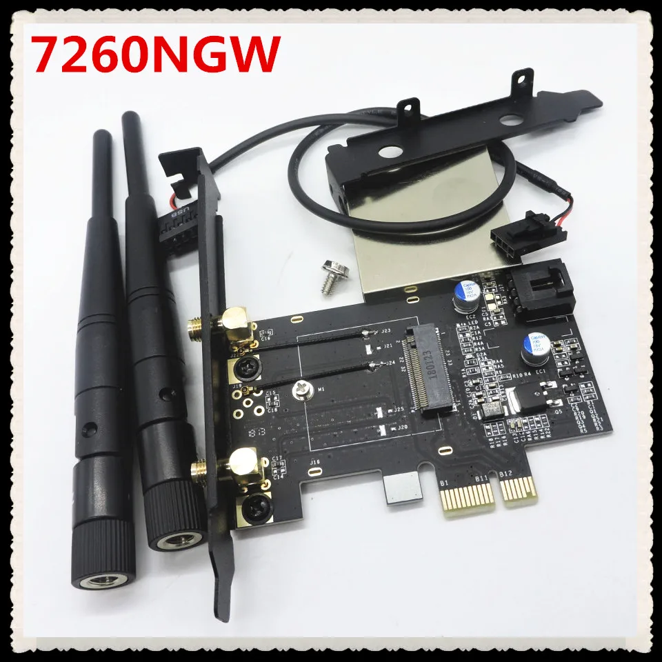 Адаптер для Wi Fi карты NGFF M.2 Key A PCIe 1x M2 PCI E 7260NGW 7265NGW 8260NGW 8265NGW 3160NGW 3165NGW 3168NGW|Зарядные