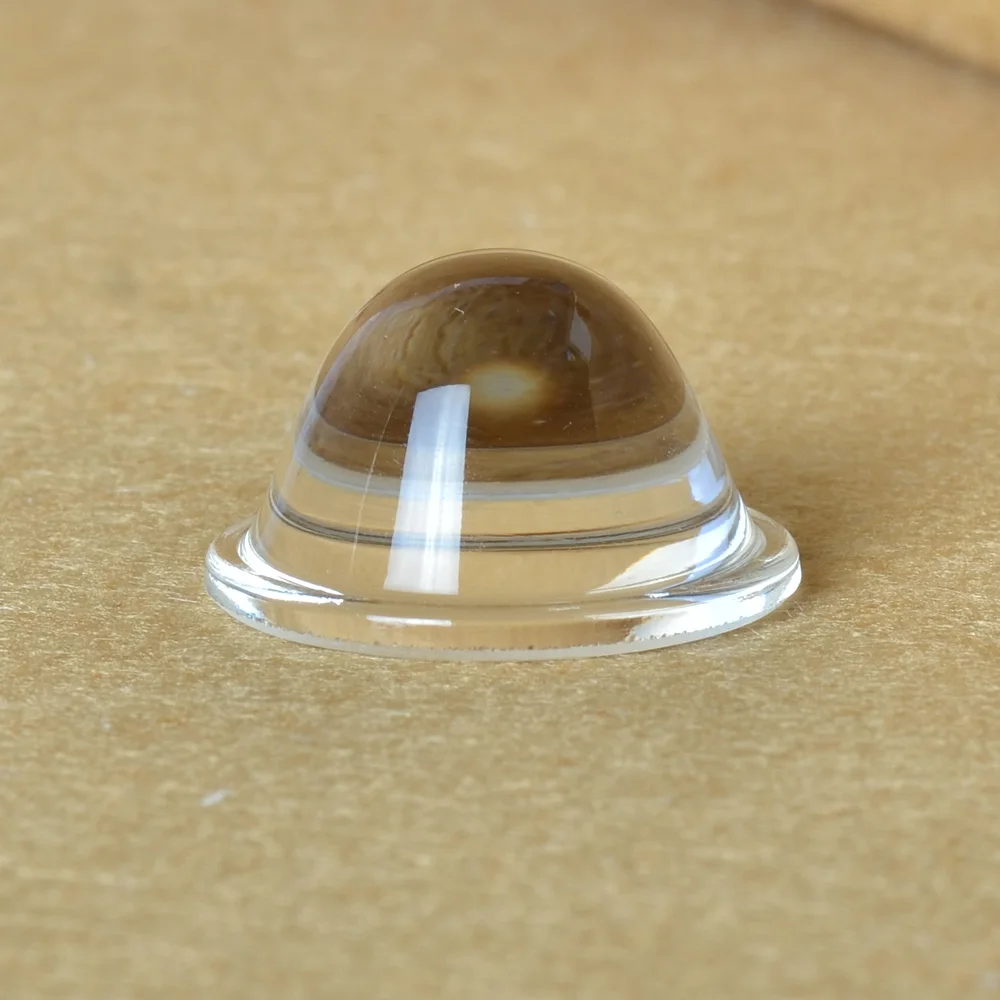 38 светодиодный Светодиодный оптический стеклянный объектив выпуклая линза