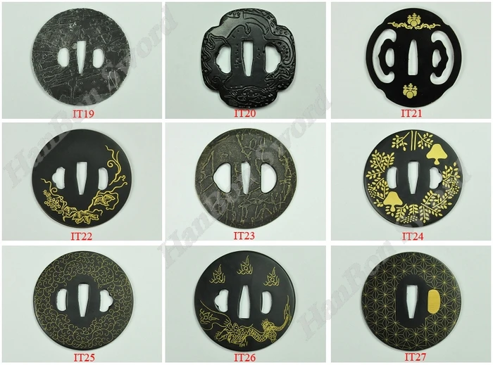 Высокое качество железный Tsuba меч рукоятка аксессуары для японских самураев