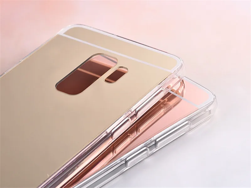 Роскошный зеркальный рамочный чехол с рамкой из термополиуретана для samsung Galaxy S3 S4 S5 S6 S7 край S8 S9 плюс A3 A5 J2 J3 J5 Grand Prime