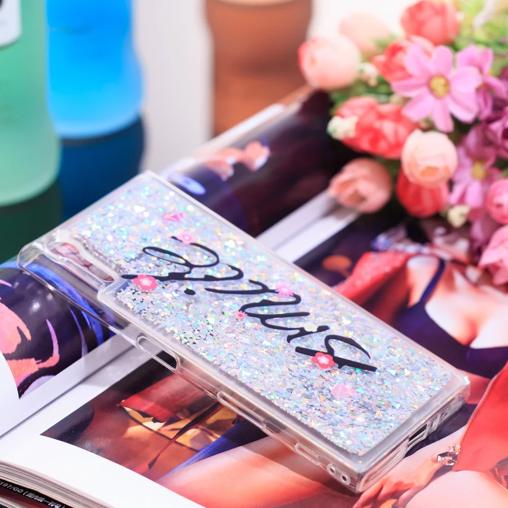 Подходящий чехол для Sony Xperia XZ XZs S задняя крышка G8232 G8231 F8331 F8332 милые блестящие