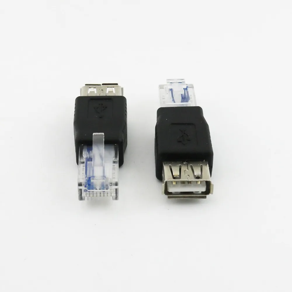 10 шт. переходник RJ45 папа-USB 2 0 A мама |