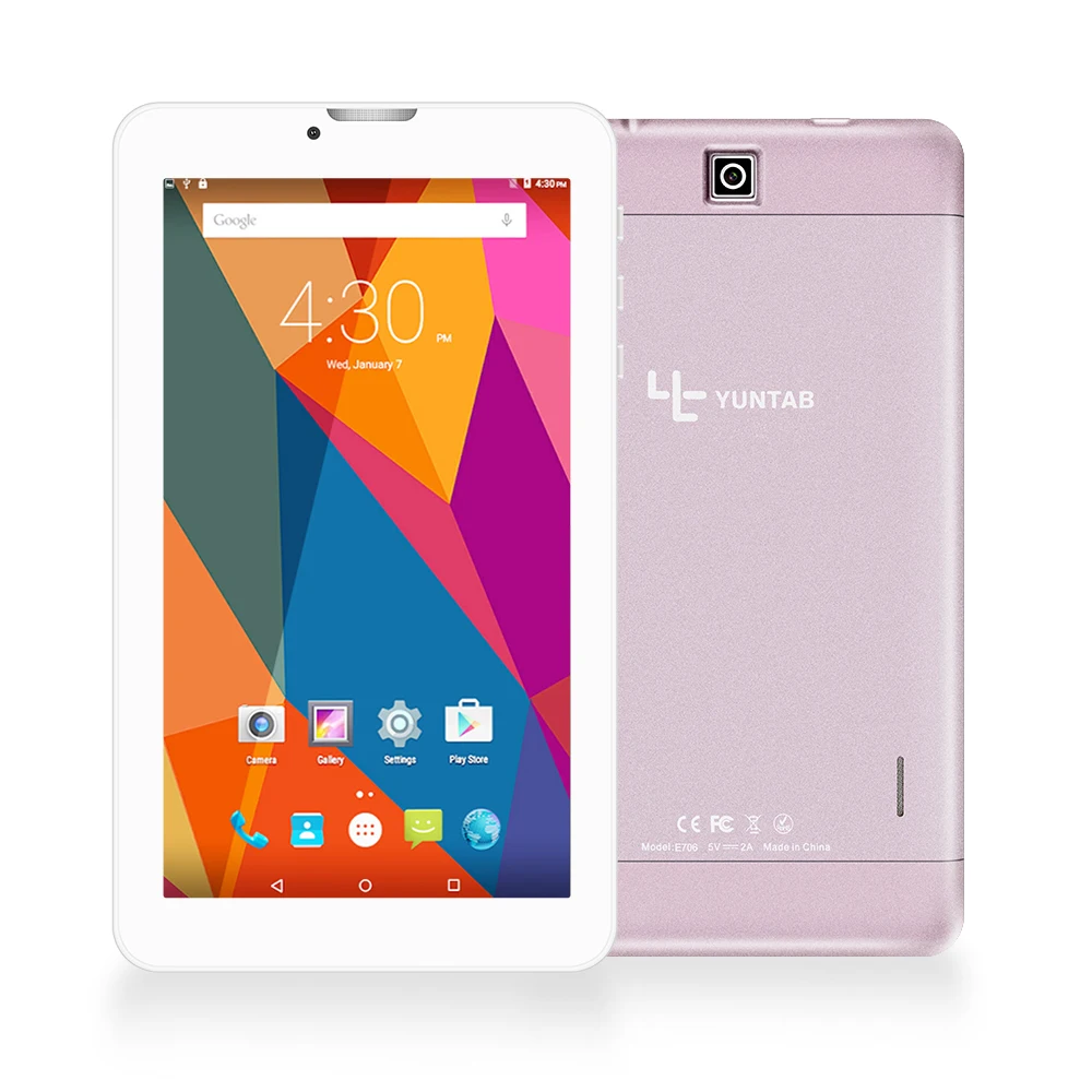Yuntab 7 дюймовый планшетный ПК из сплава E706 Android 5 1 четырехъядерный 1G + 8G с нормальным