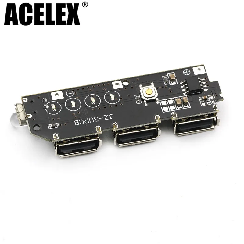 3 USB 5V 1A 1.5A 2.1A зарядное устройство для зарядного устройства монтажная плата