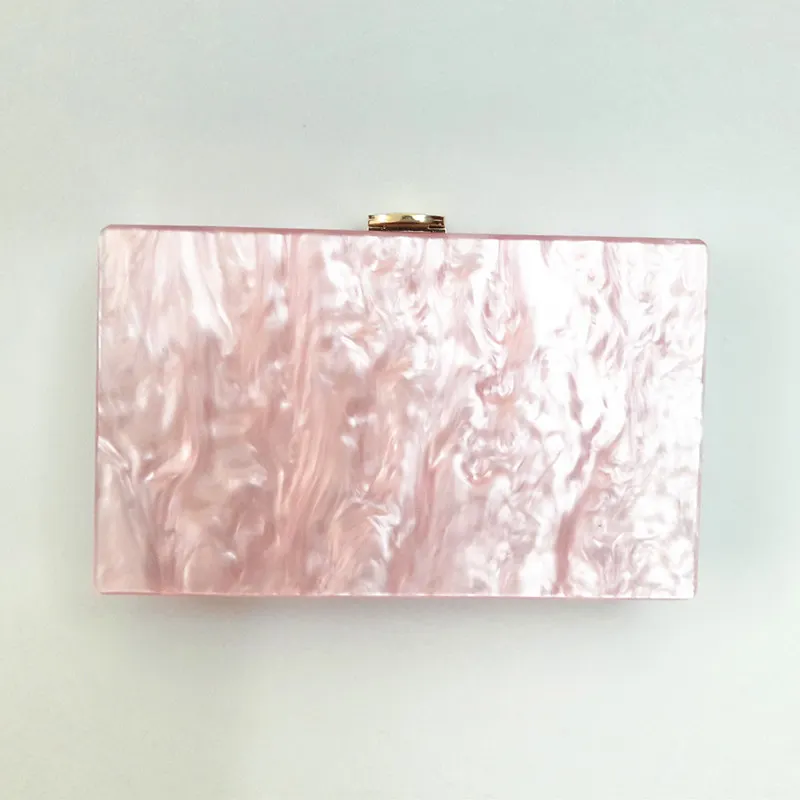 pink YENS ручной работы акриловый клатч заказное Имя Сумка уникальный письмо сумочка вечерняя сумка Свадебная Подружка невесты сумка мини-коробка кошелек - Цвет: pink