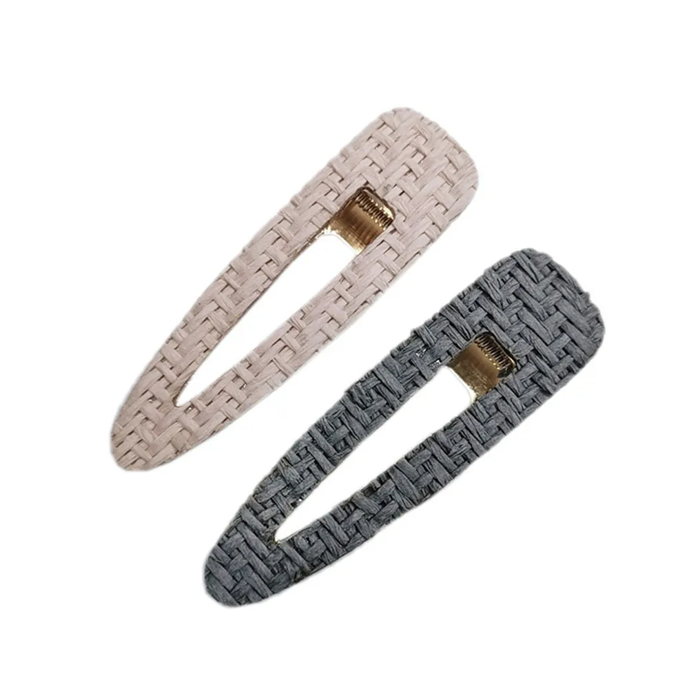 1 шт. винтажные плетеные заколки ручной работы из ротанга полые геометрические