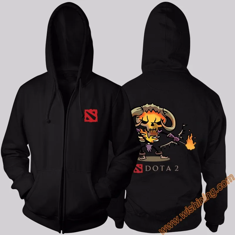 DOTA 2 Hero Gyrocopter Lina bristleback толстовки DOTA2 3xl большой размер полная молния толстовки с капюшоном Wishining