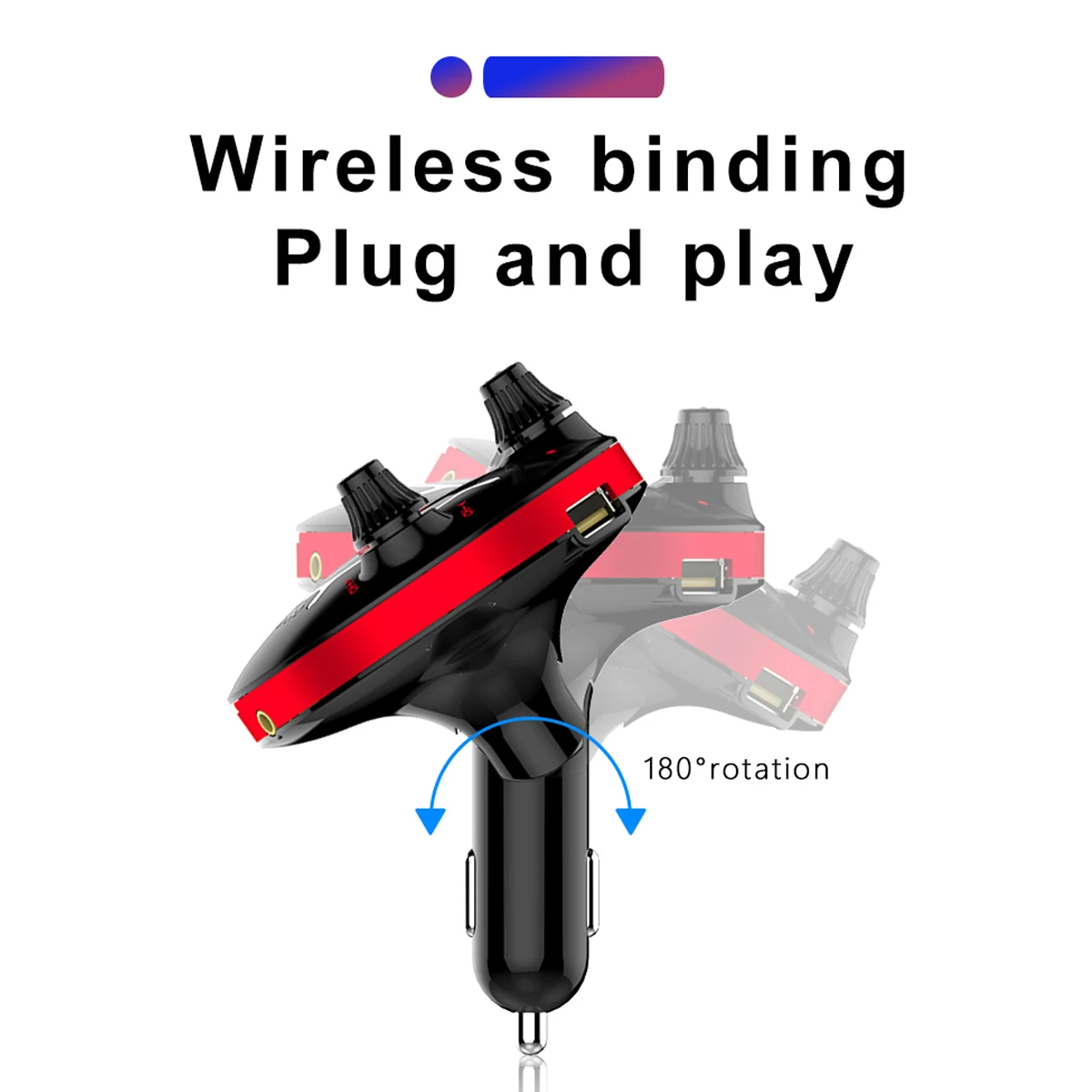 BT13 круглый уникальный дизайн автомобиля беспроводной Bluetooth U диск/Aux MP3 плеер двойной USB быстрая зарядка автомобильное зарядное устройство FM радио передатчик Комплект