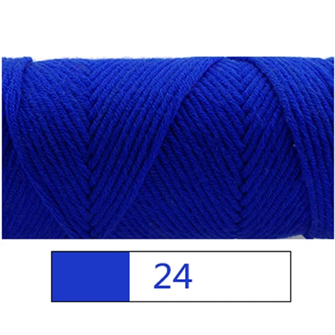 NO 24 Colour 10 шт./лот для влюбленных, хлопок, Натуральный Молочный хлопок, толстая пряжа для вязания, Детская шерстяная нить, пряжа для ручного вязания, хлопковая пряжа - Цвет: NO 24 Colour
