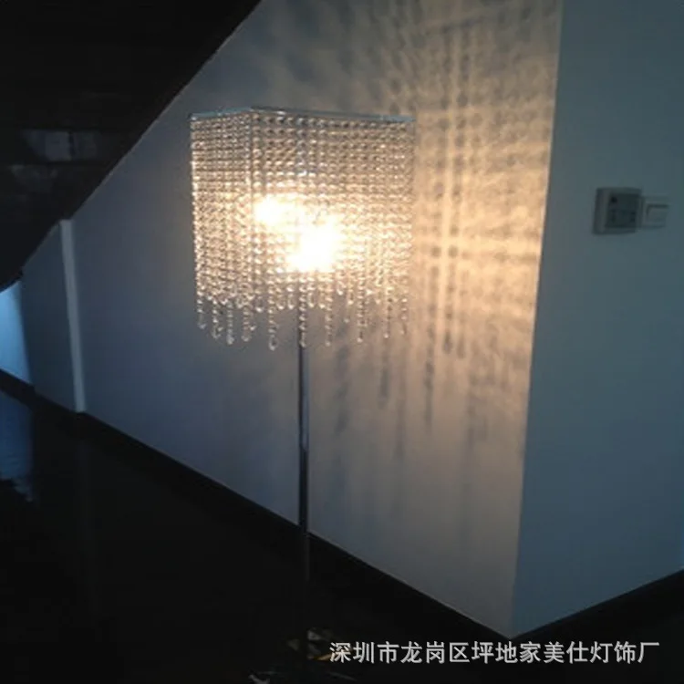 Европейский кристалл торшер для спальни простой гостиной напольные светильники