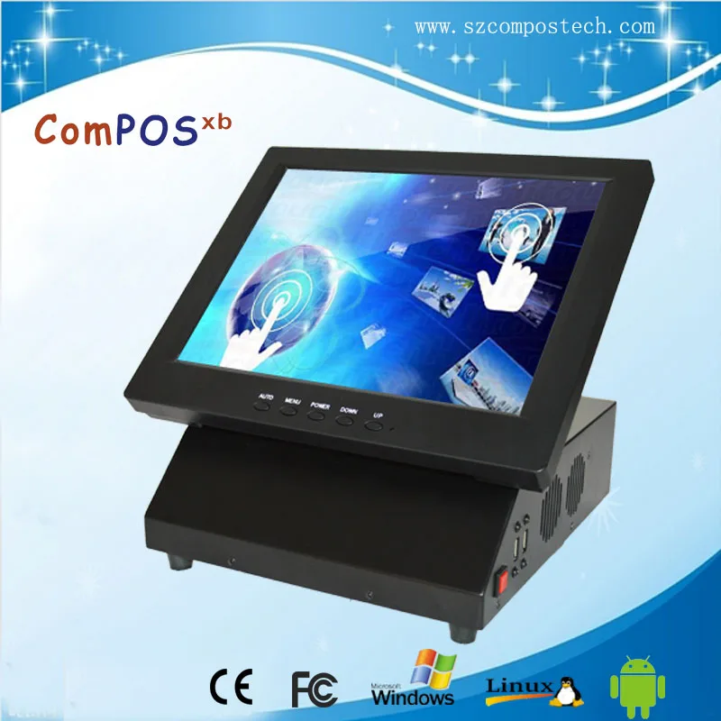 Хорошее качество сделано в Китае все одном 12 дюймовый сенсорный монитор POS