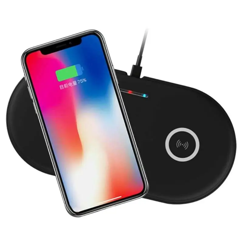 Беспроводное зарядное устройство VODOOL с USB портом и поддержкой быстрой зарядки 7 5