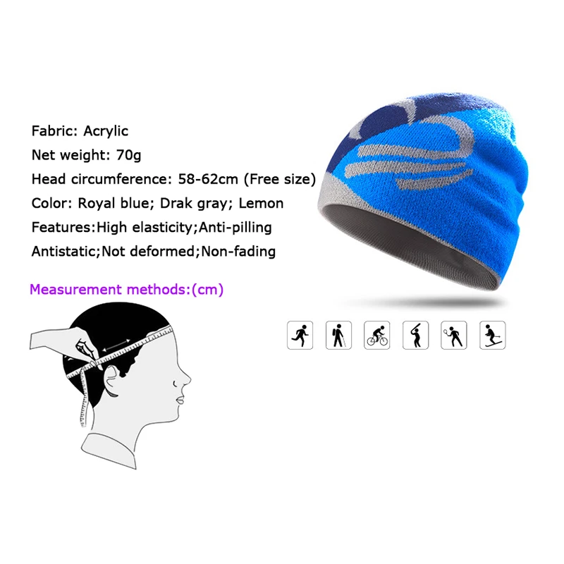Зимние шапки шерстяная Мягкая Теплая Лыжная Шапка шапка для часов спортивные