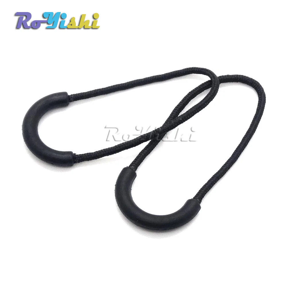 100pcs/pack Zipper Pulls Cord Rope Ends Lock Zip Clip Buckle Black For Paracord Accessories/ Backpack/Clothing | Дом и сад