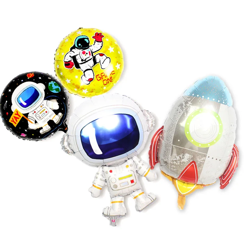 Космическая ракета космонавт Фольга шар пространство украшение для торта на