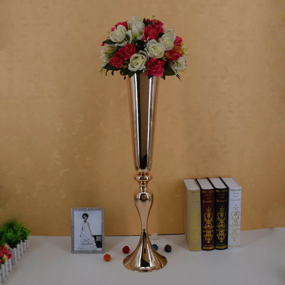 

wedding decoration table centerpiece vases 75cm metal flower vase wedding artificial flower arrangement wedding party supplies