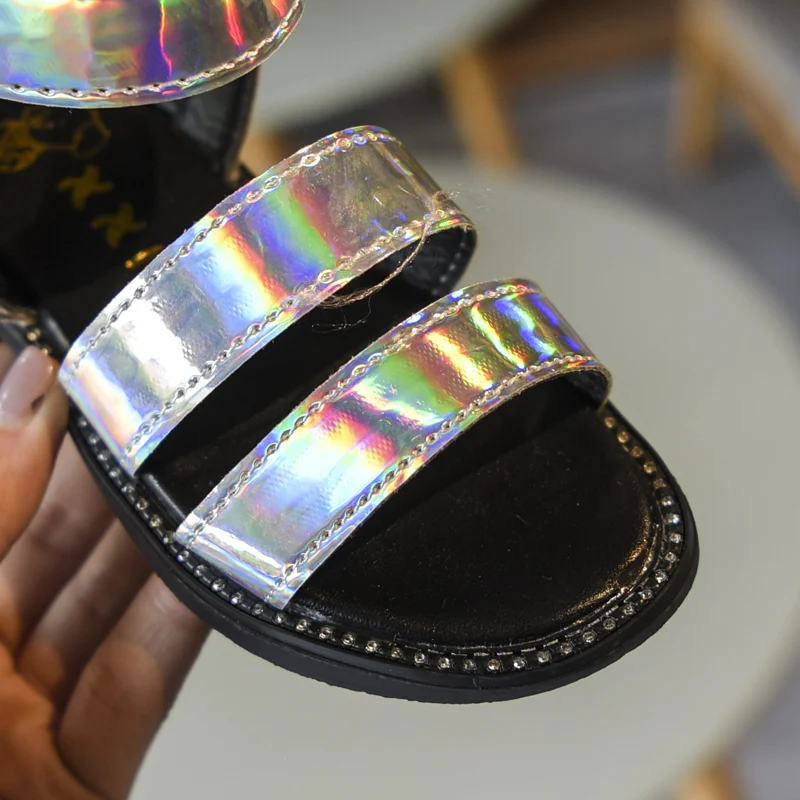 2019 новые летние платье принцессы Модные женские римские сандалии для маленьких