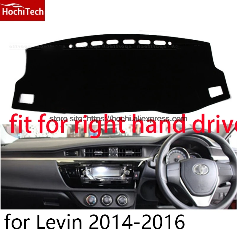 

Коврик для правой руки приборной панели toyota Levin 2014-16, защитный коврик, черный коврик для стайлинга автомобиля, наклейка для салона, товары