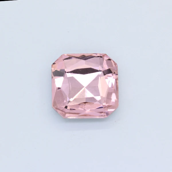 lt pink 9p 23 мм квадратный цвет с заостренным фольгированным дном сзади стекло камень граненый Кристалл Стразы детская игрушка счетчик декор драгоценность DIY ремесло одежда - Цвет: lt pink