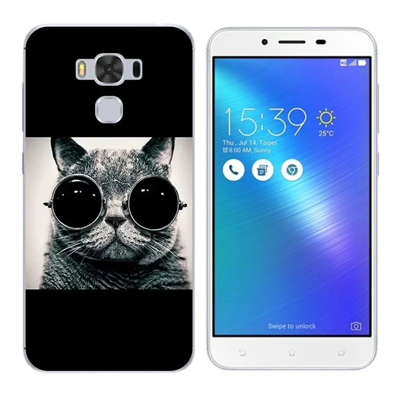 Чехол для ASUS Zenfone 3 Max ZC553KL чехол с ручным принтом мягкие силиконовые сумки Fundas zc553kl