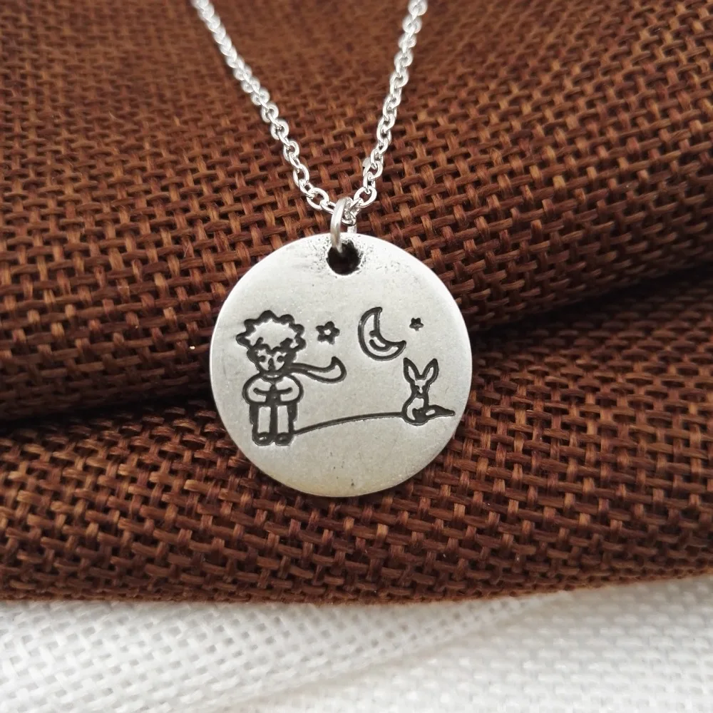 10 шт. Новое поступление Маленький принц ожерелье в виде лисьей мордочки под луной прекрасный подарок для