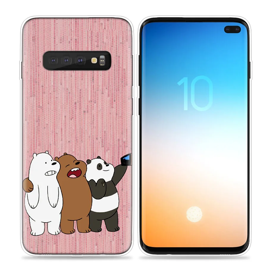 Мы льда голые медведи Чехол для samsung Galaxy S8 S9 S10 5G S10e S7 Note 8, 9, 10, J4 J6 плюс J5 J8 J3 силиконовый чехол для мобильного телефона с изображением персонажа мультфильмов сумки