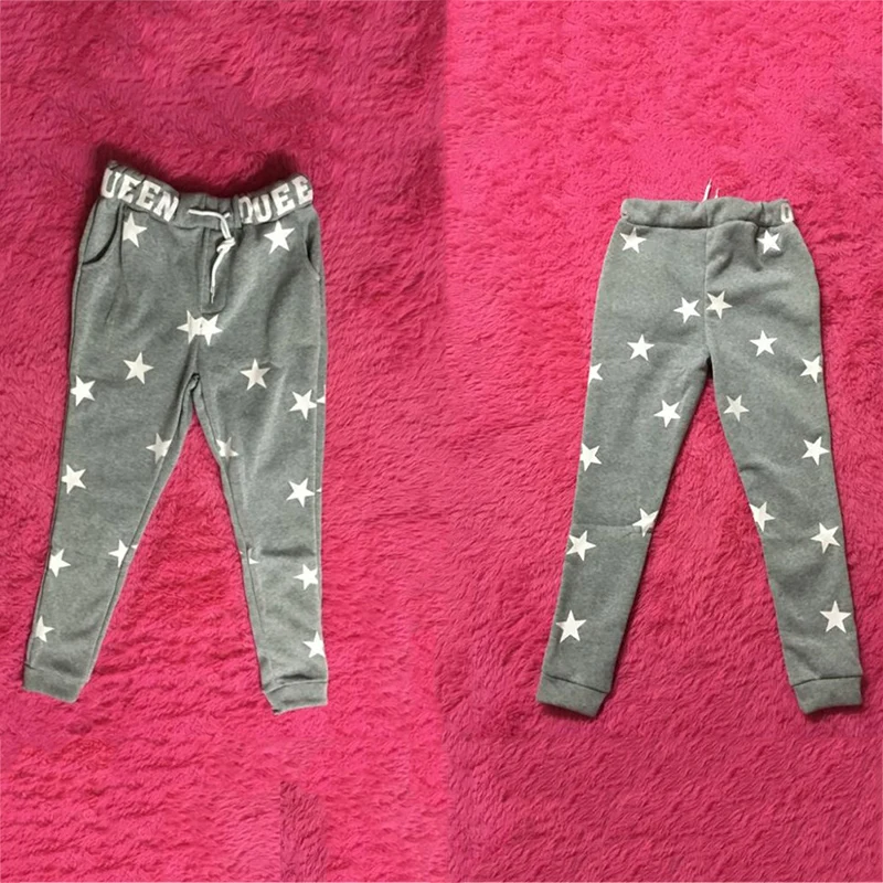 Hot Fashion Women Casual Printed Star Loose Pants Long Trousers Sweatpants Pink Gray Accessory Gifts | Женская одежда