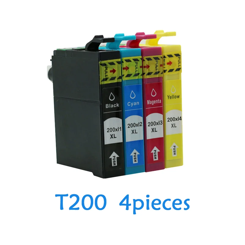 Чернильные картриджи T200XL для принтера Epson T2001 T2002 T2003 T2004 volvo WF 2510 2520 2530 2540 200 300 310 400