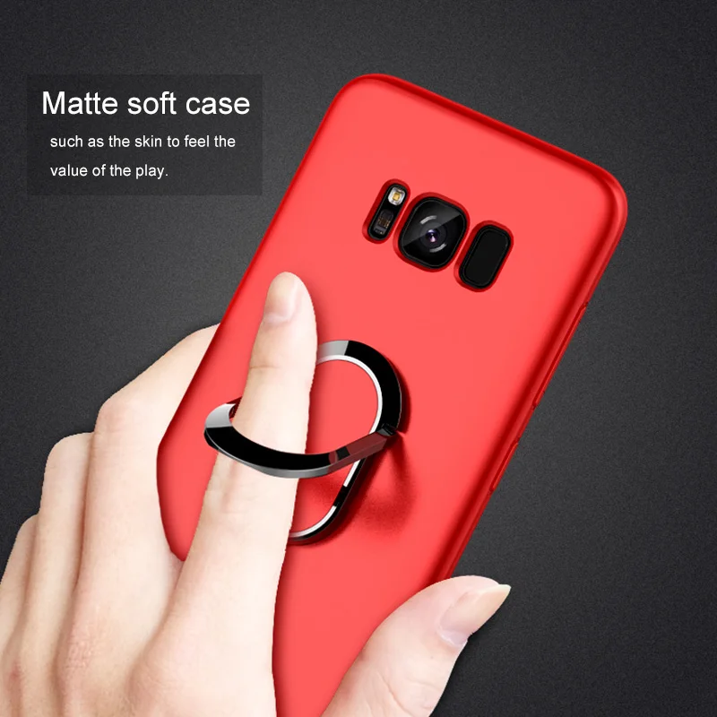 Гибридные Чехлы для Samsung Galaxy S8 S9 S10 Plus E автомобильный магнитный держатель