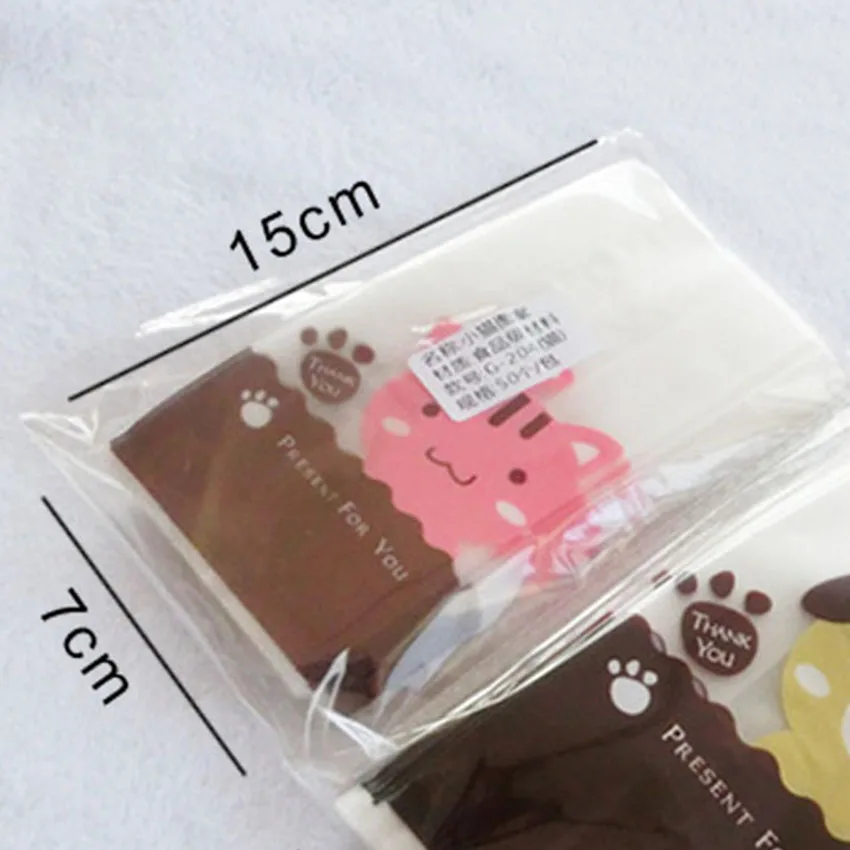 Cat and Sticker Marebell 30 шт рождественские Упаковочные пакеты для печенья липкая бумага мультфильм Санта Клаус вечерние Детские День печенья выпечки упаковки - Цвет: Cat and Sticker